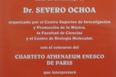 Acto de homenaje al doctor Servero Ochoa. 1 de junio de 1994
