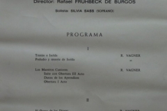 VII Ciclo de Grandes Autores e Intérpretes de la Música. Orquesta Sinfónica de Radio Berlin (R.S.O) Teatro Real, 20 de marzo de 1980