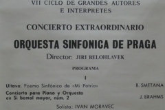 VII Ciclo de Grandes Autores e Intérpretes de la Música. Curso 1978-79 Orquesta Sinfónica de Praga Teatro Real, 24 de abril de 1979.