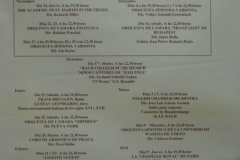 14 de noviembre y 14 de diciembre de 1991. XIX Ciclo de Grandes Autores e Intérpretes de la Música.