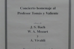9 de mayo de 1996. XXIII Ciclo de Grandes Autores e Intérpretes de la Música