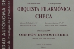 20-22 de mayo de 1998. XXV Ciclo de Grandes Autores e Intérpretes